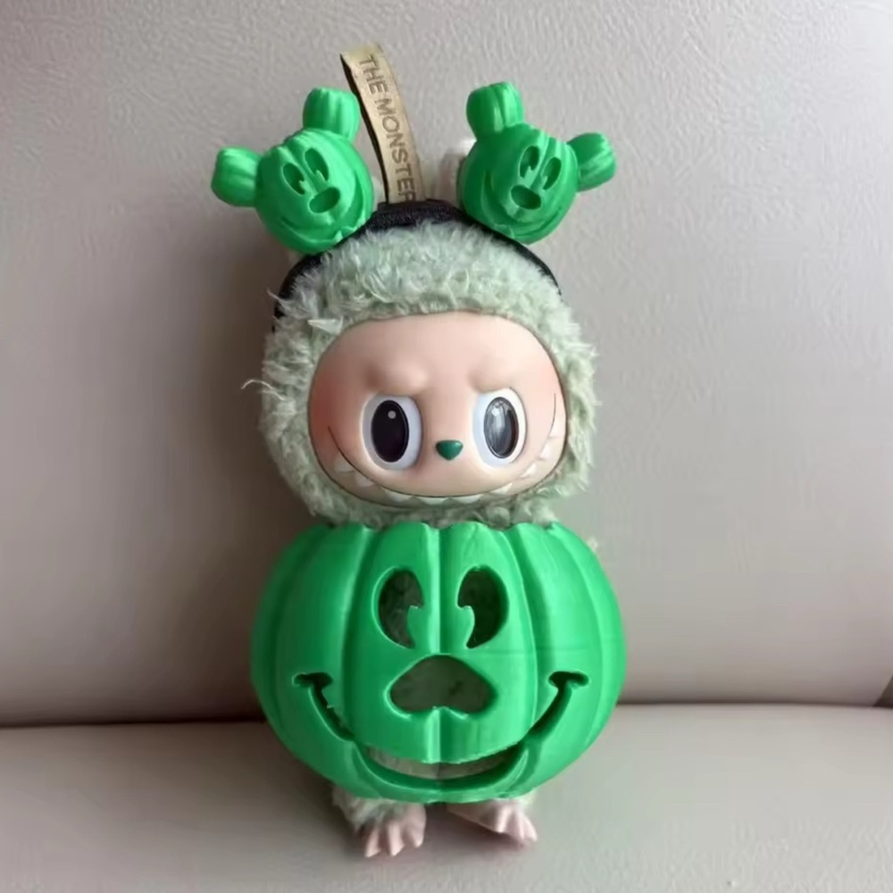 Mickey Style 3D Printed Doll Costume 🎃 Fits 15-17cm LaBuBu’s - GREEN